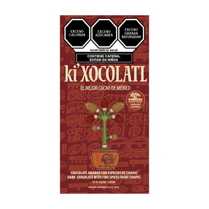 ki'Xocolatl Semi-Bitter Chocolate with Spices
