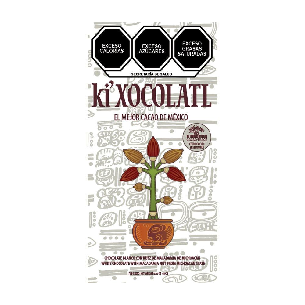 ki'Xocolatl White Chocolate with Michoacán Macadamia Nuts