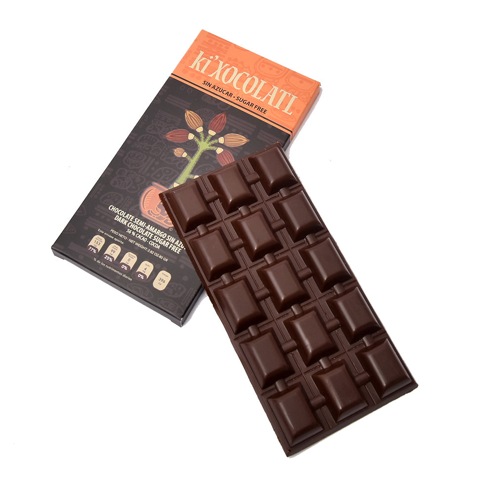 ki'Xocolatl Sugar-Free Semi-Bitter Chocolate