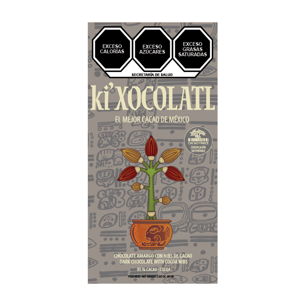 ki'Xocolatl Dark Chocolate with Cacao Nibs