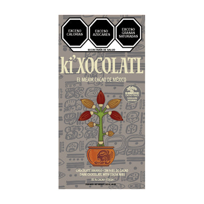 ki'Xocolatl Dark Chocolate with Cacao Nibs